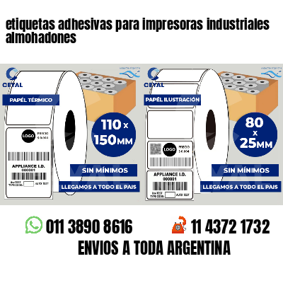 etiquetas adhesivas para impresoras industriales almohadones