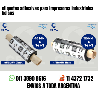 etiquetas adhesivas para impresoras industriales bolsos
