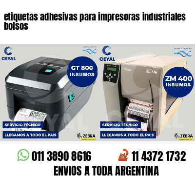 etiquetas adhesivas para impresoras industriales bolsos