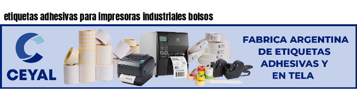 etiquetas adhesivas para impresoras industriales bolsos