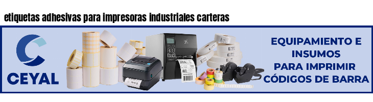 etiquetas adhesivas para impresoras industriales carteras