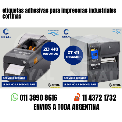 etiquetas adhesivas para impresoras industriales cortinas