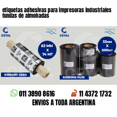 etiquetas adhesivas para impresoras industriales fundas de almohadas