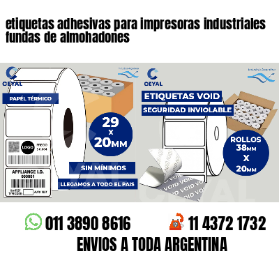 etiquetas adhesivas para impresoras industriales fundas de almohadones