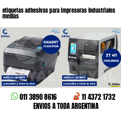 etiquetas adhesivas para impresoras industriales medias