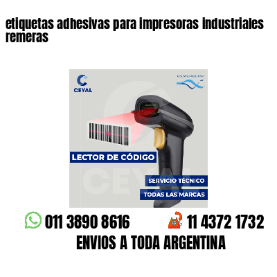 etiquetas adhesivas para impresoras industriales remeras
