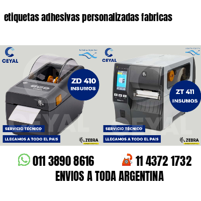 etiquetas adhesivas personalizadas fabricas