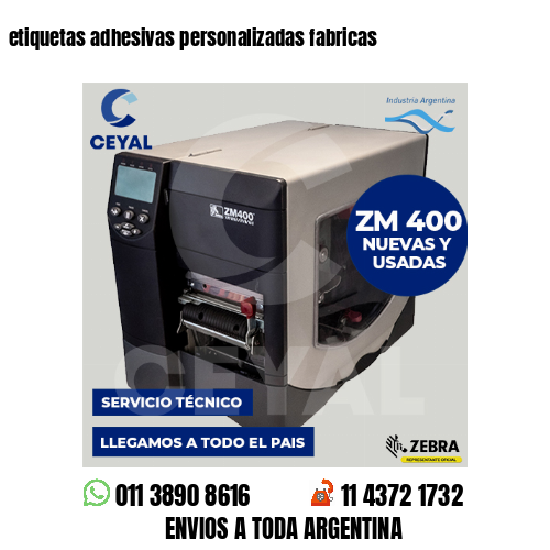 etiquetas adhesivas personalizadas fabricas