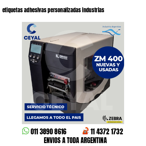 etiquetas adhesivas personalizadas industrias