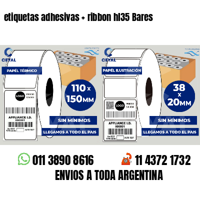 etiquetas adhesivas ribbon hl35 Bares