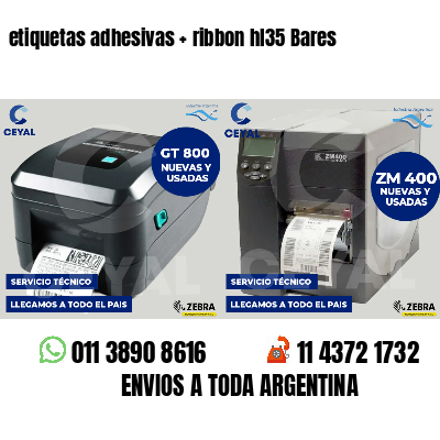 etiquetas adhesivas   ribbon hl35 Bares