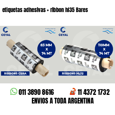 etiquetas adhesivas   ribbon hl35 Bares