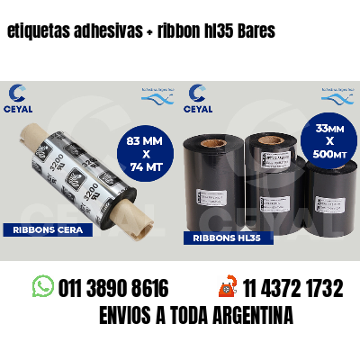 etiquetas adhesivas ribbon hl35 Bares