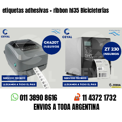 etiquetas adhesivas   ribbon hl35 Bicicleterías