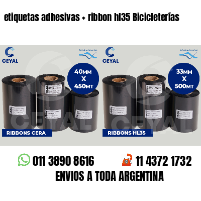 etiquetas adhesivas   ribbon hl35 Bicicleterías
