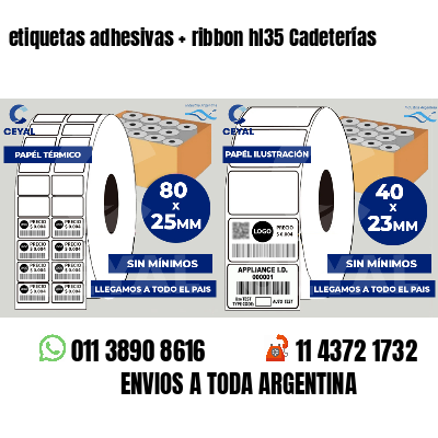etiquetas adhesivas   ribbon hl35 Cadeterías