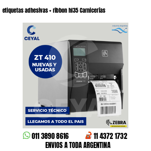 etiquetas adhesivas   ribbon hl35 Carnicerías