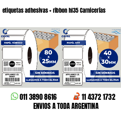 etiquetas adhesivas   ribbon hl35 Carnicerías