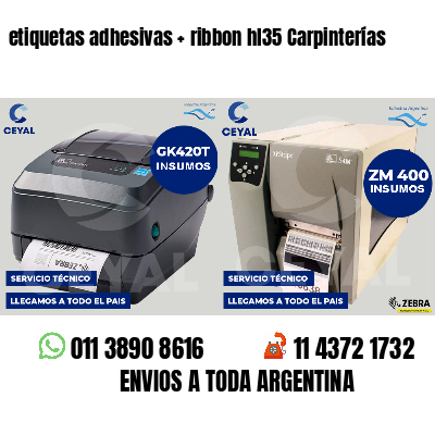 etiquetas adhesivas   ribbon hl35 Carpinterías