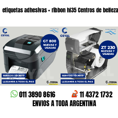 etiquetas adhesivas   ribbon hl35 Centros de belleza
