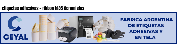 etiquetas adhesivas   ribbon hl35 Ceramistas