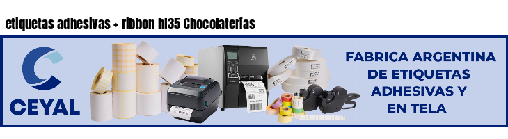 etiquetas adhesivas   ribbon hl35 Chocolaterías