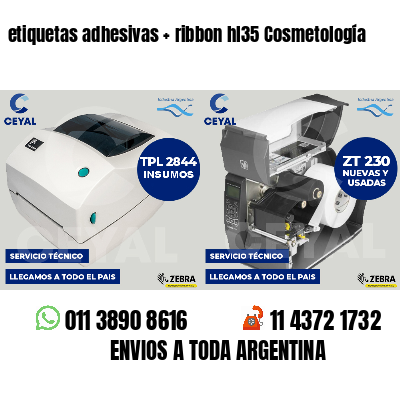 etiquetas adhesivas   ribbon hl35 Cosmetología
