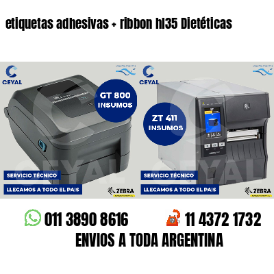 etiquetas adhesivas   ribbon hl35 Dietéticas