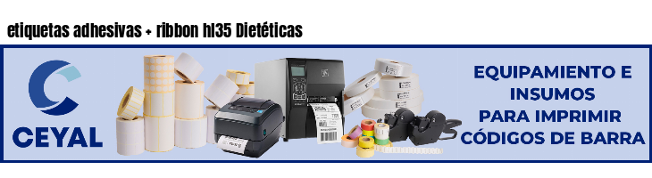 etiquetas adhesivas   ribbon hl35 Dietéticas