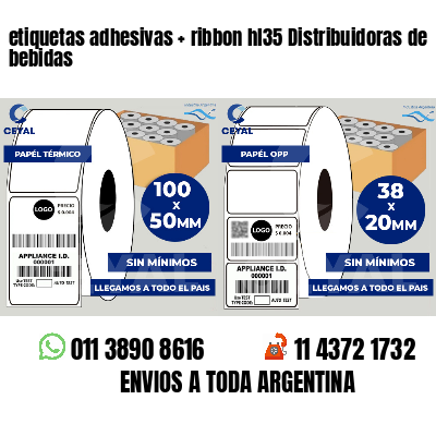 etiquetas adhesivas   ribbon hl35 Distribuidoras de bebidas