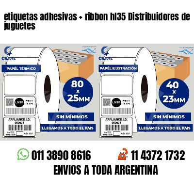 etiquetas adhesivas   ribbon hl35 Distribuidores de juguetes