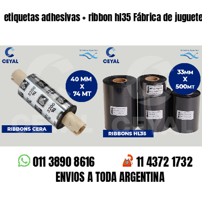 etiquetas adhesivas   ribbon hl35 Fábrica de juguetes