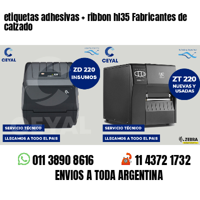 etiquetas adhesivas   ribbon hl35 Fabricantes de calzado