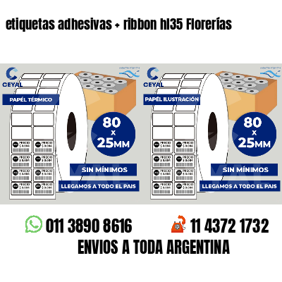 etiquetas adhesivas   ribbon hl35 Florerías