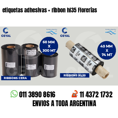 etiquetas adhesivas   ribbon hl35 Florerías