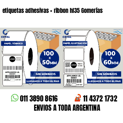 etiquetas adhesivas   ribbon hl35 Gomerías