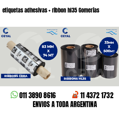 etiquetas adhesivas   ribbon hl35 Gomerías