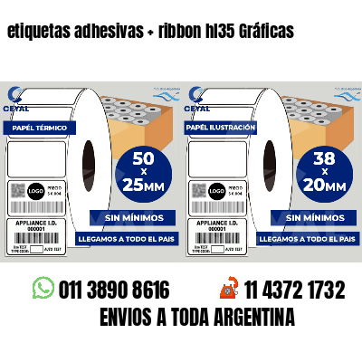 etiquetas adhesivas   ribbon hl35 Gráficas