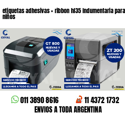 etiquetas adhesivas   ribbon hl35 Indumentaria para niños