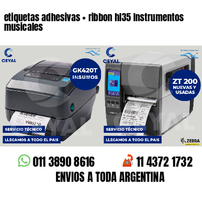 etiquetas adhesivas   ribbon hl35 Instrumentos musicales