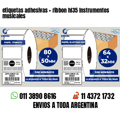 etiquetas adhesivas   ribbon hl35 Instrumentos musicales