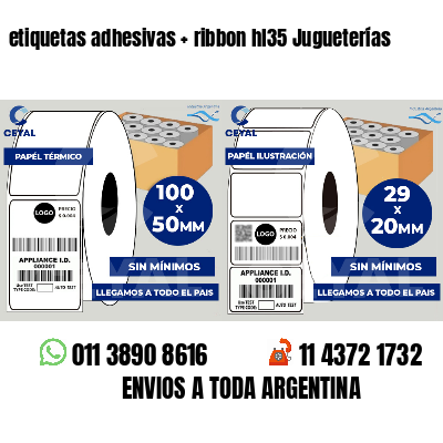 etiquetas adhesivas ribbon hl35 Jugueterías