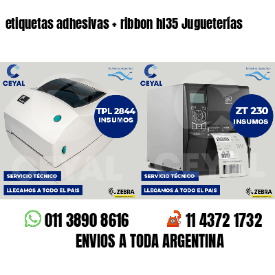etiquetas adhesivas   ribbon hl35 Jugueterías