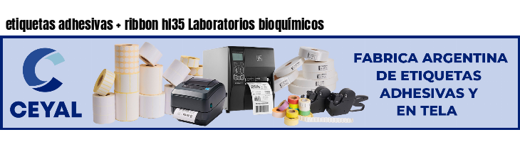 etiquetas adhesivas   ribbon hl35 Laboratorios bioquímicos