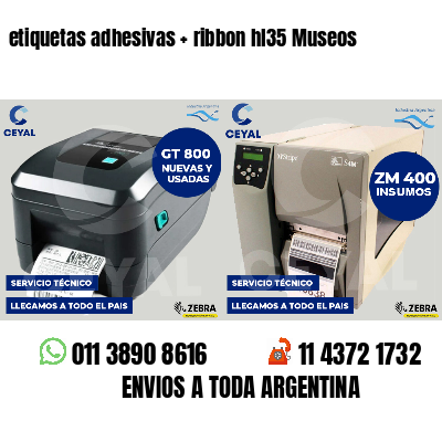 etiquetas adhesivas   ribbon hl35 Museos