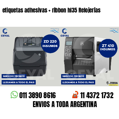 etiquetas adhesivas   ribbon hl35 Relojerías