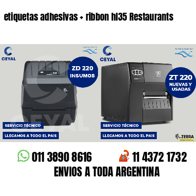 etiquetas adhesivas   ribbon hl35 Restaurants