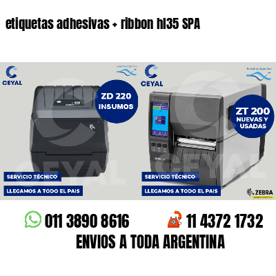 etiquetas adhesivas   ribbon hl35 SPA