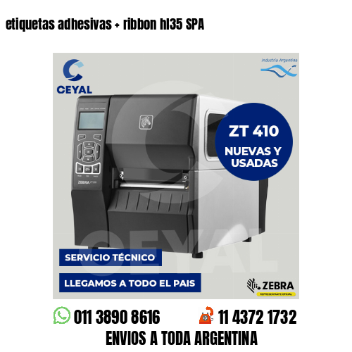 etiquetas adhesivas   ribbon hl35 SPA