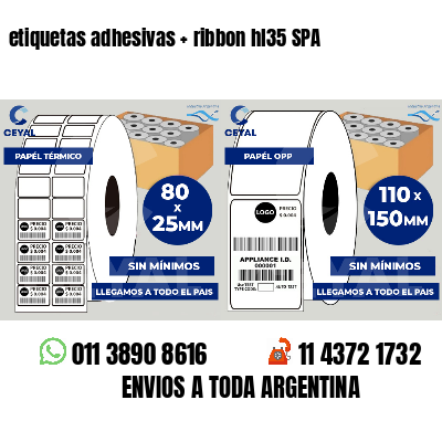 etiquetas adhesivas   ribbon hl35 SPA
